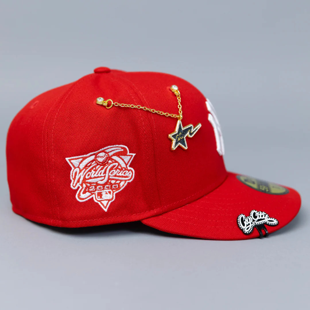 NEW ERA  59FIFTY RED / 2000 WORLD SERIES SIDE PATCH