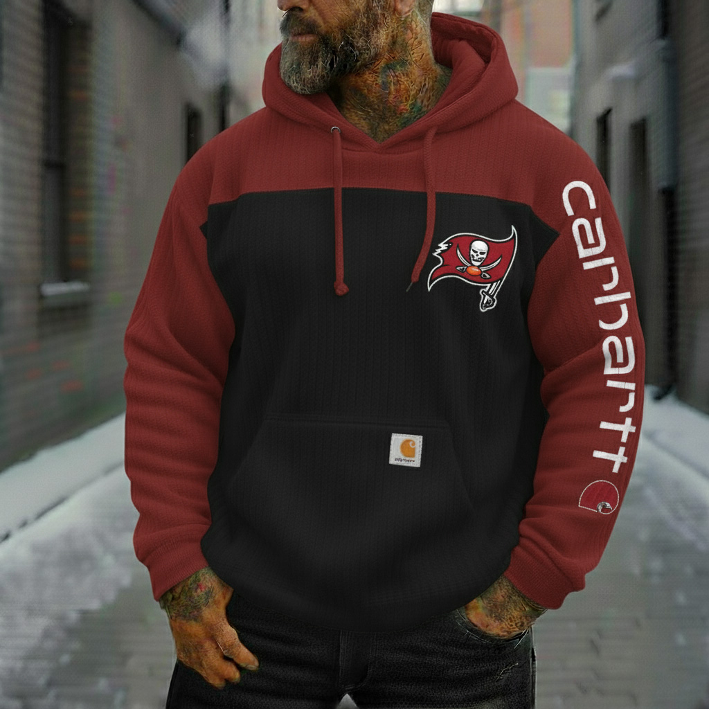 Buccaneers Vintage Two-Tone Corduroy Team Logo Hoodie