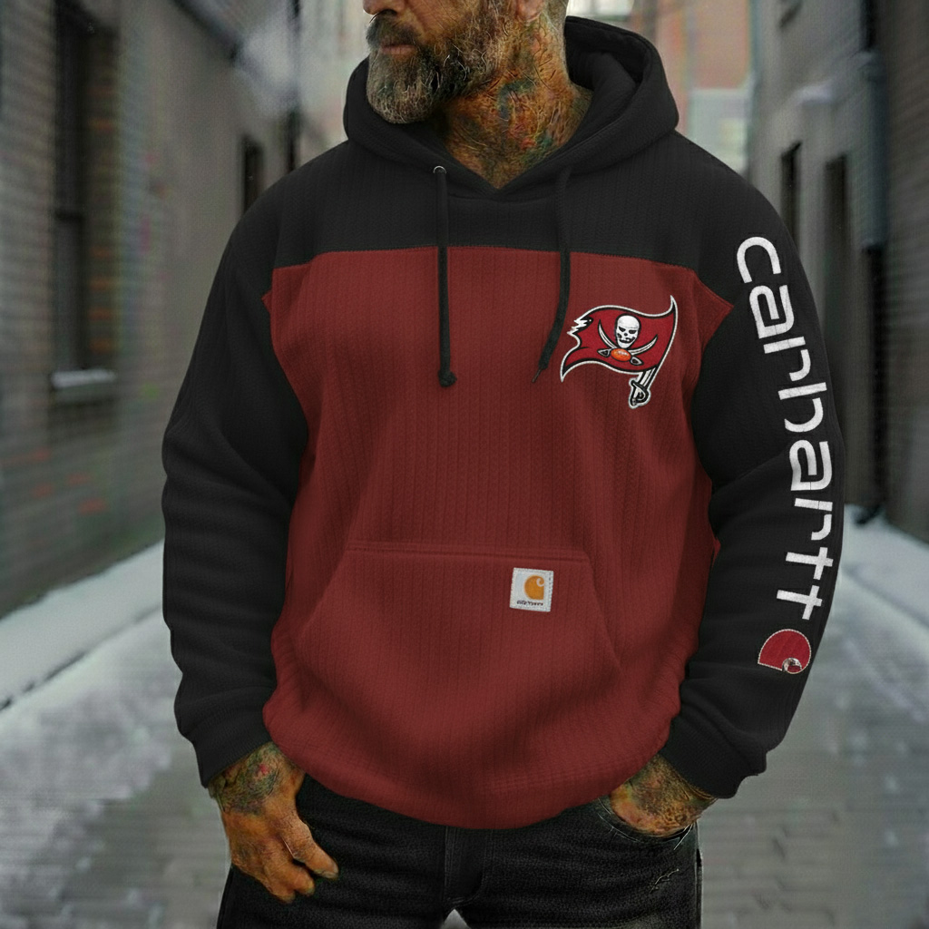 Buccaneers Vintage Two-Tone Corduroy Team Logo Hoodie