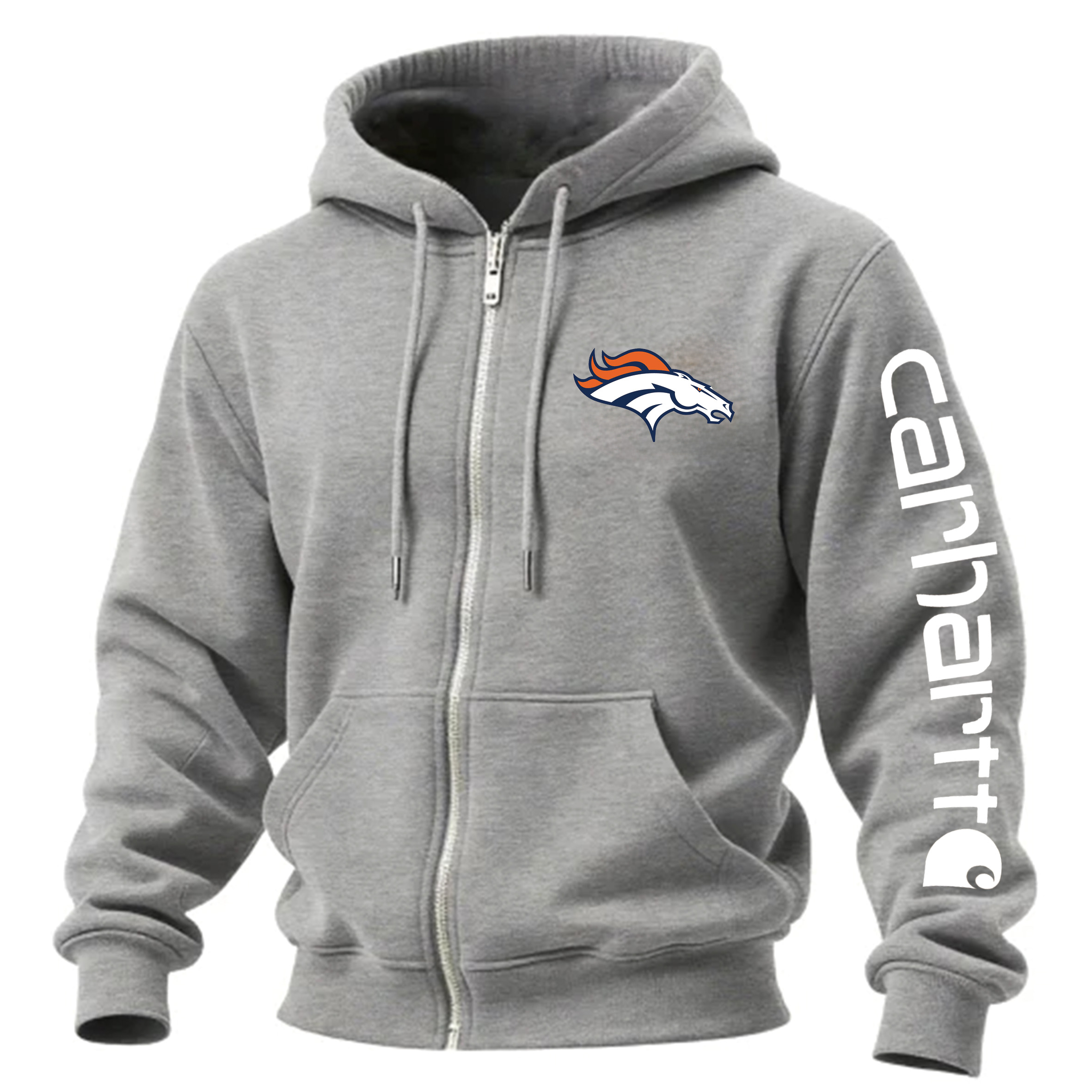 Denver Broncos Urban Zip-Up Hoodie With City-Inspired Design