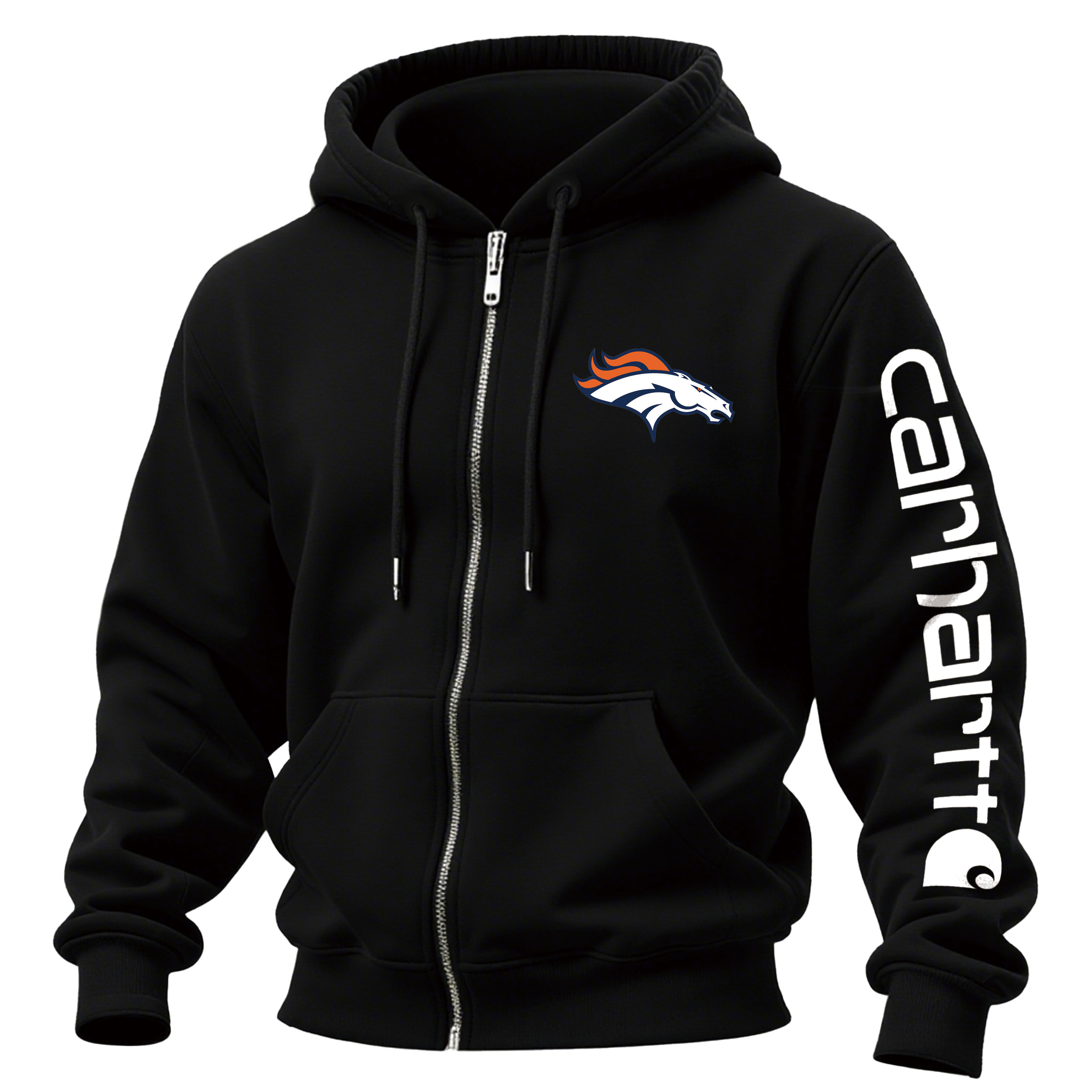 Denver Broncos Urban Zip-Up Hoodie With City-Inspired Design