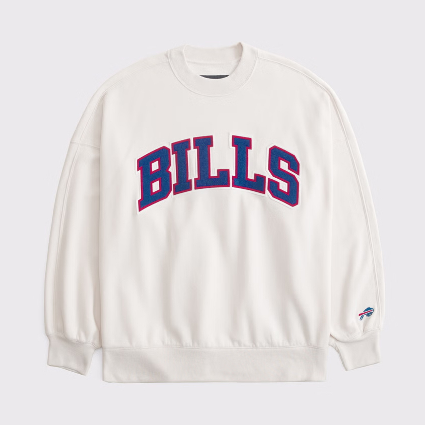 Female fans beige football team heat transfer Graphic Oversized Sunday