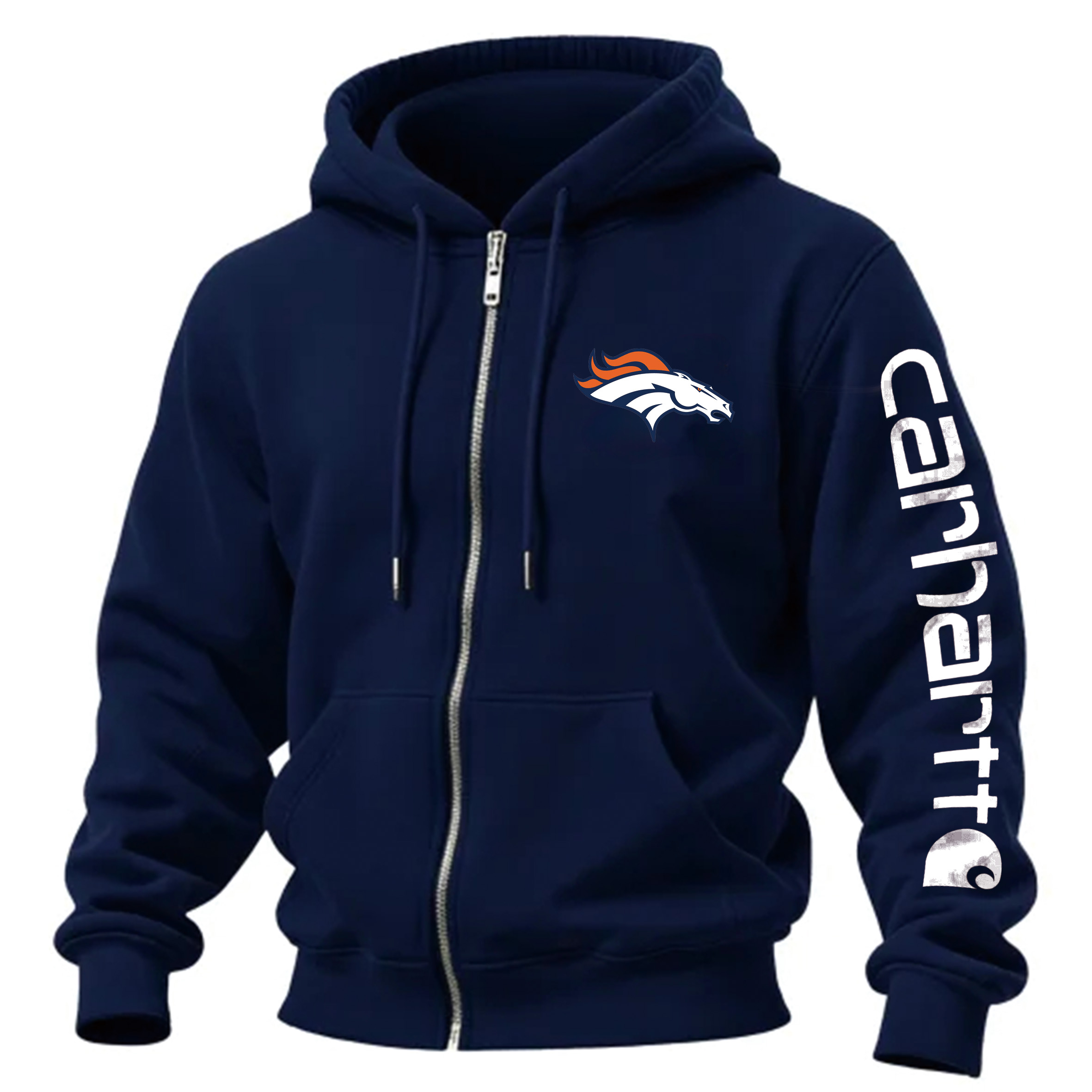 Denver Broncos Urban Zip-Up Hoodie With City-Inspired Design