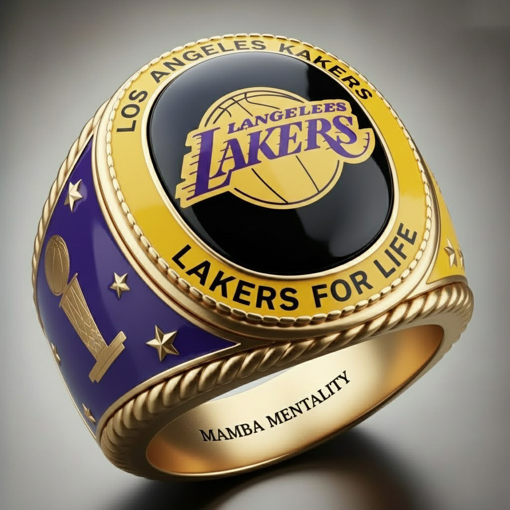 Los Angeles Lakers Bold Mamba Mentality Championship Ring