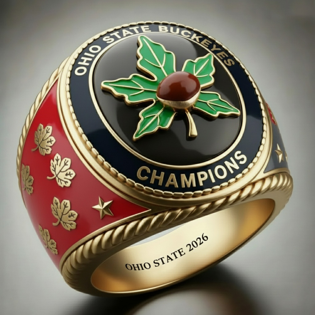 Buckeye Nation's Glory: Golden Championship Commemorative