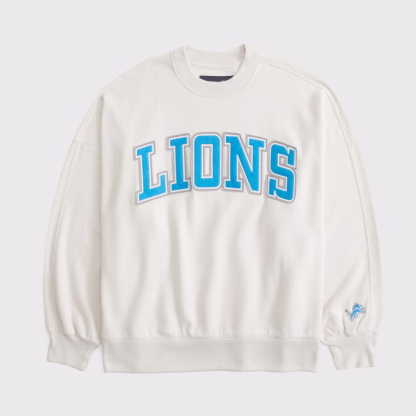 Female fans football team Graphic Oversized Sunday Crew