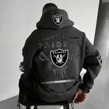 Unisex Rugby Championship Team Logo Print Oversized Casual Hoodie