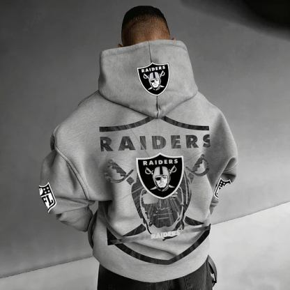 Unisex Rugby Championship Team Logo Print Oversized Casual Hoodie