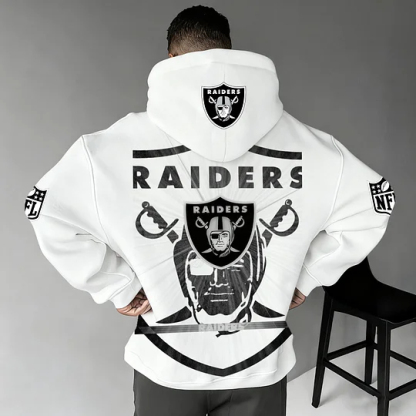 Unisex Rugby Championship Team Logo Print Oversized Casual Hoodie