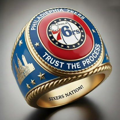 Philadelphia 76ers Detailed Process City Commemorative Ring