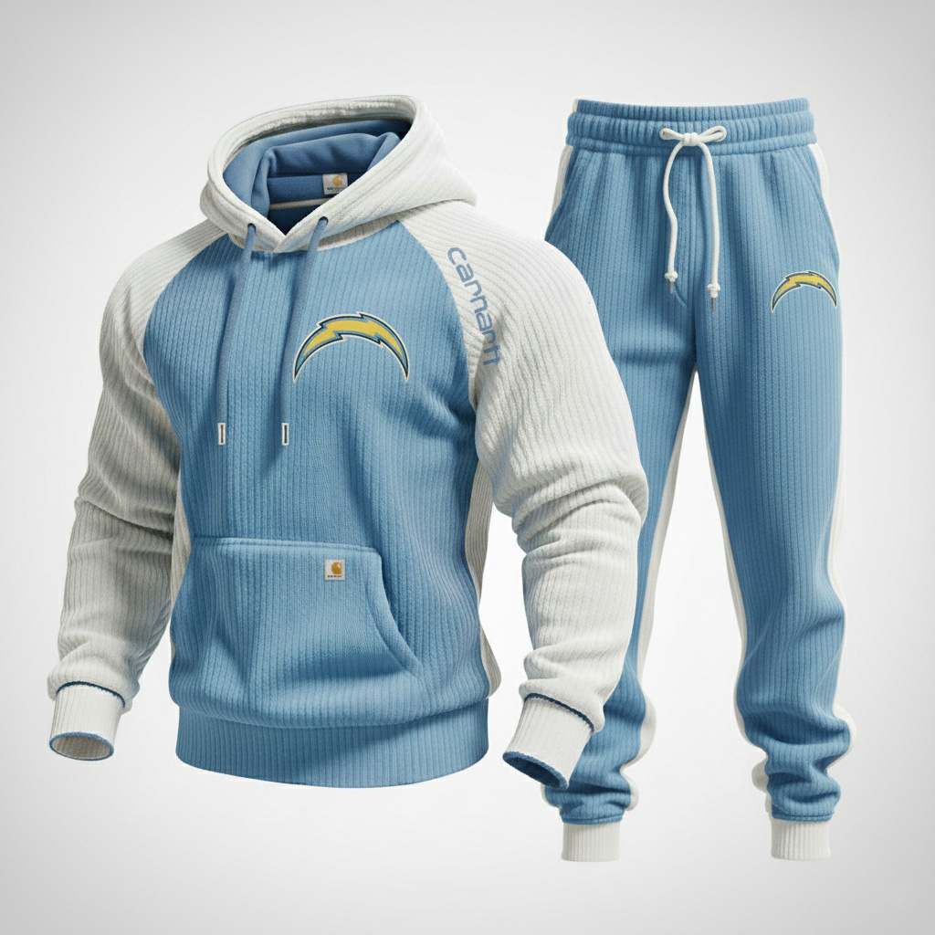 Athleisure Ribbed Fabric Two-Tone Graphic Pullover Jogger Set