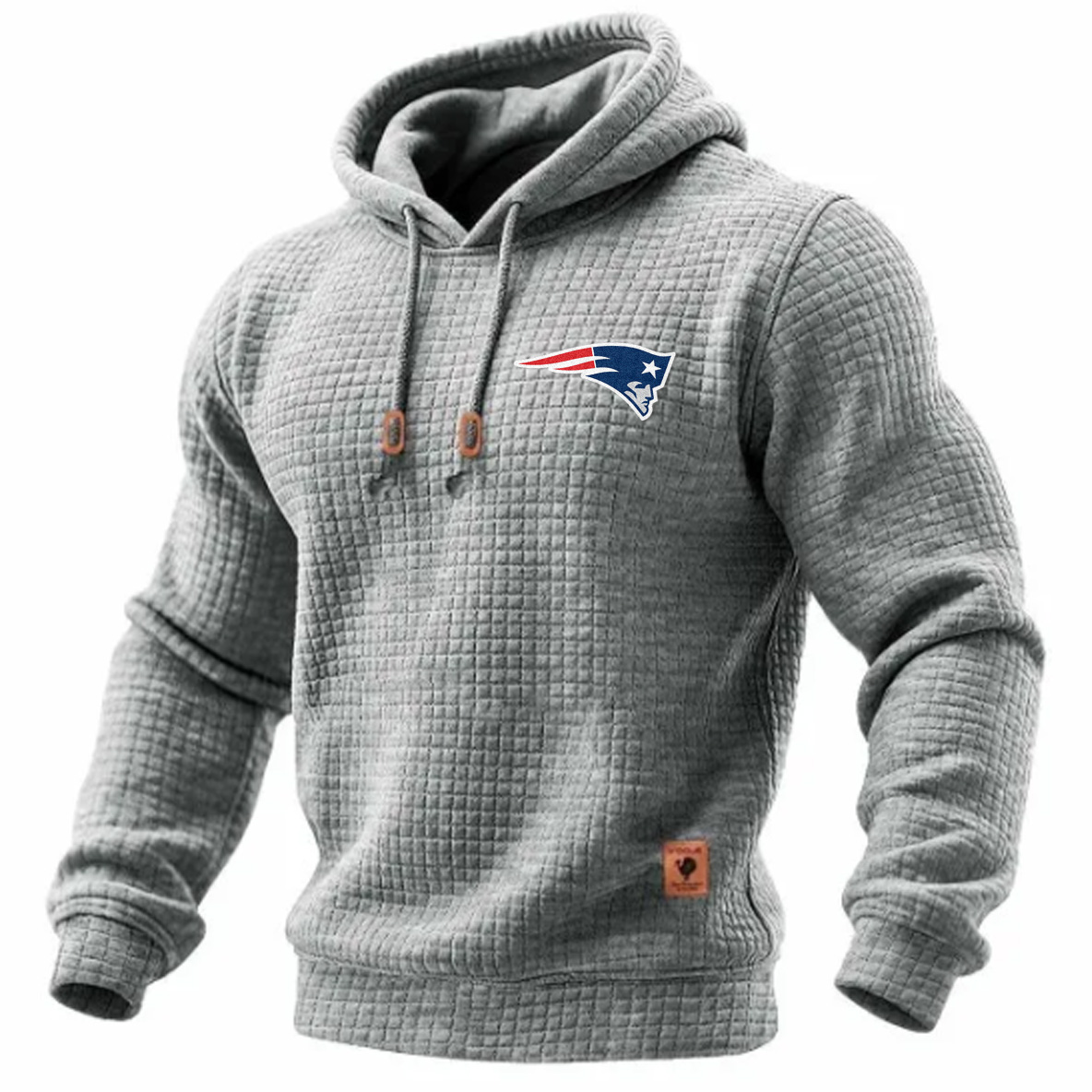 Carhartt × New England Patriots Head Logo Grid Fleece Lined Hoodie