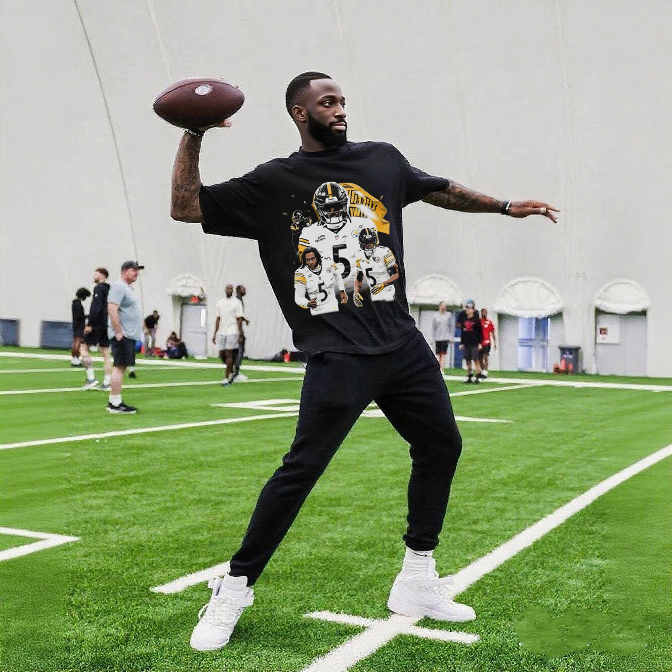 Pure cotton V2 TEE for rugby players