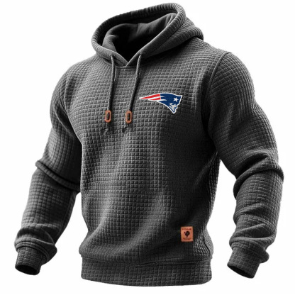 Carhartt × New England Patriots Head Logo Grid Fleece Lined Hoodie