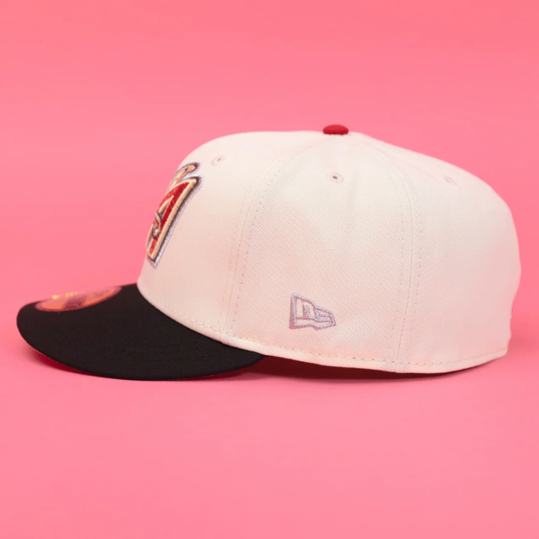 NEW ERA  59FIFTY CHROME/ BLACK 