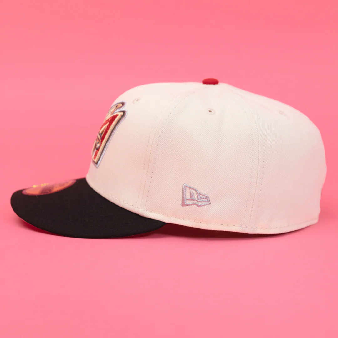 NEW ERA  59FIFTY CHROME/ BLACK 