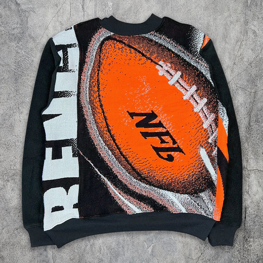 Fashion Bengals Print Long Sleeve Sweatshirt