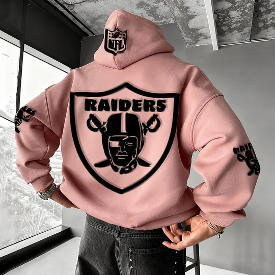 Unisex Rugby Championship Team Logo Print Oversized Casual Hoodie