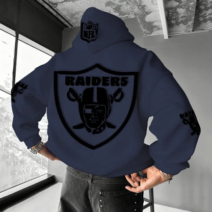 Unisex Rugby Championship Team Logo Print Oversized Casual Hoodie