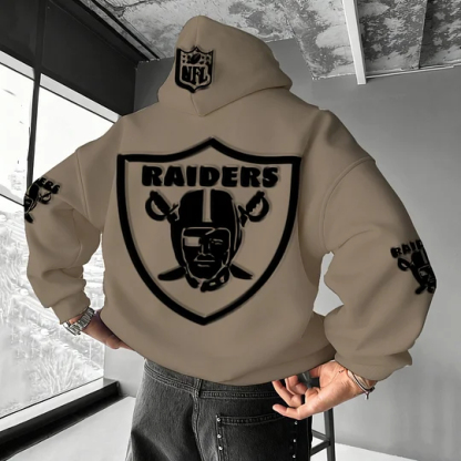 Unisex Rugby Championship Team Logo Print Oversized Casual Hoodie