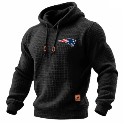 Carhartt × New England Patriots Head Logo Grid Fleece Lined Hoodie