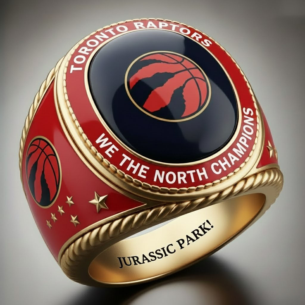 Toronto Raptors Themed We The North Championship Ring