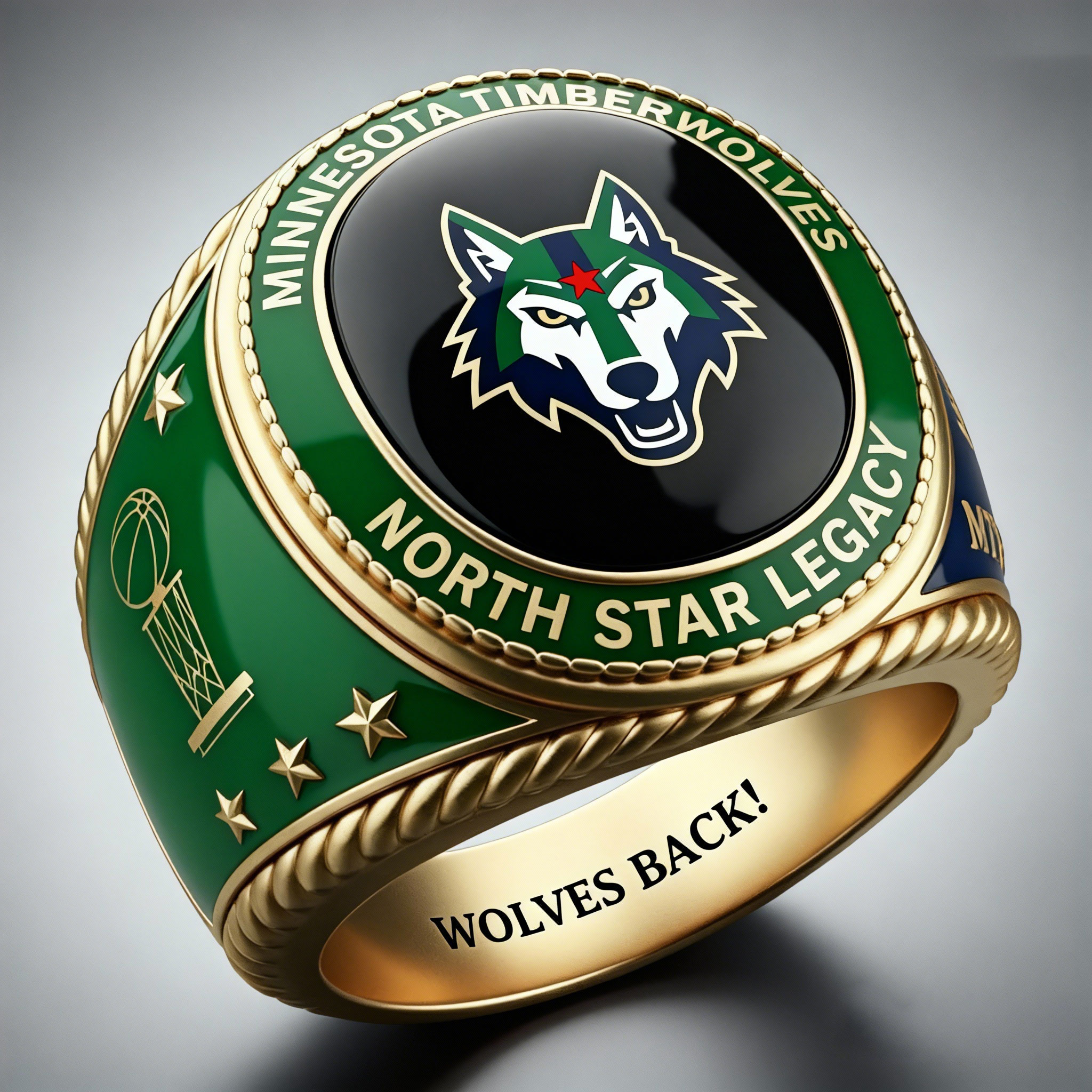 Minnesota Timberwolves Championship Legacy Commemorative Ring