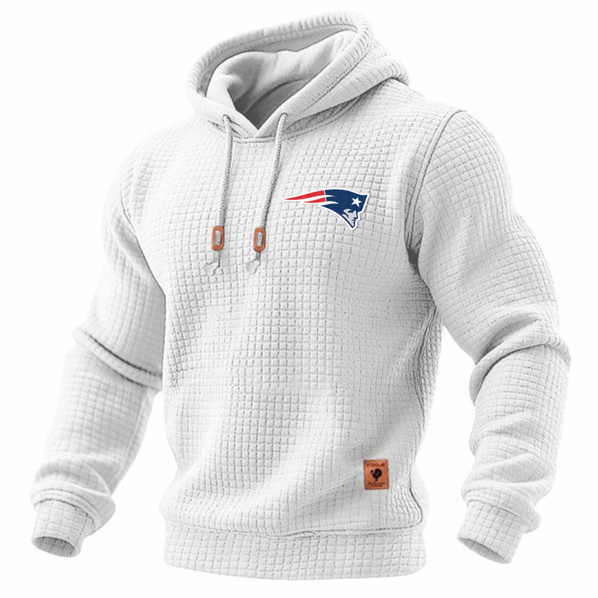 Carhartt × New England Patriots Head Logo Grid Fleece Lined Hoodie