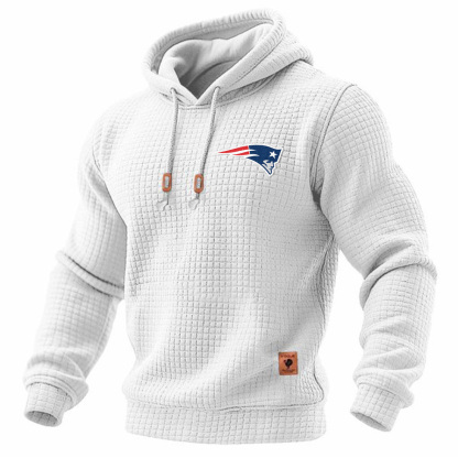 Carhartt × New England Patriots Head Logo Grid Fleece Lined Hoodie