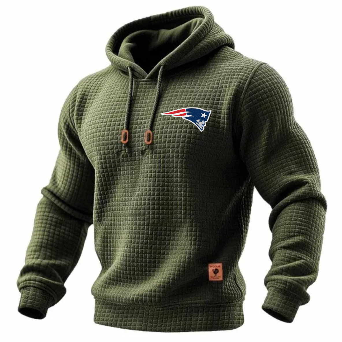 Carhartt × New England Patriots Head Logo Grid Fleece Lined Hoodie