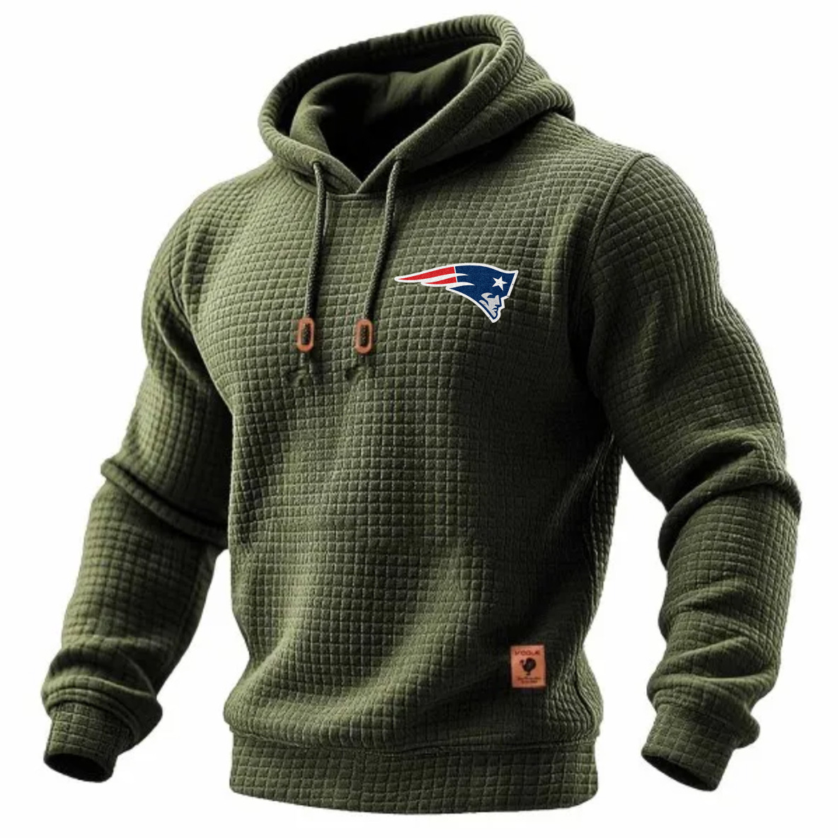 Carhartt × New England Patriots Head Logo Grid Fleece Lined Hoodie