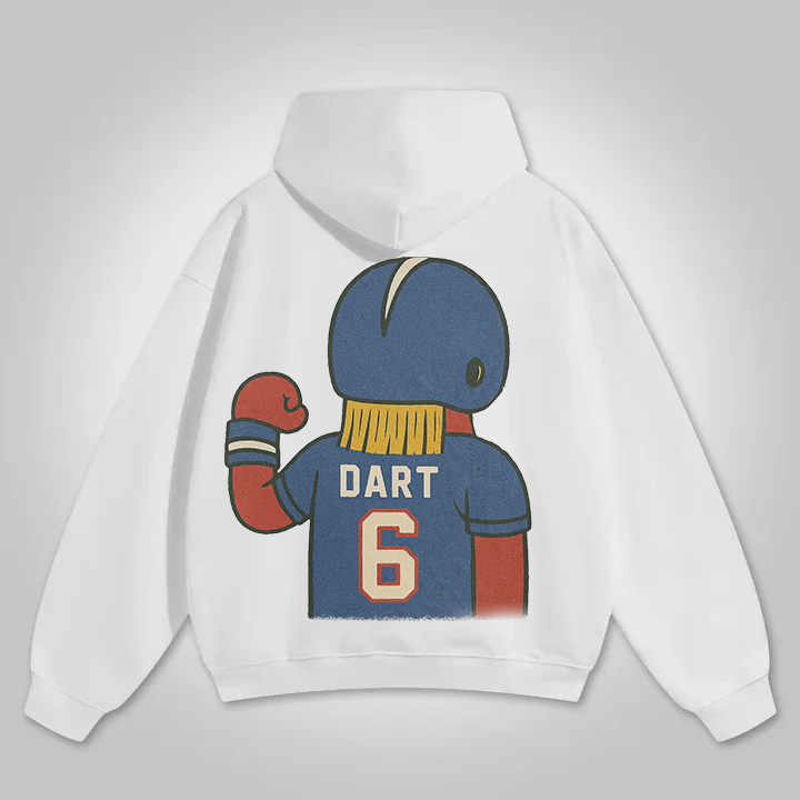 "New York cartoon hooded zipper hoodie"