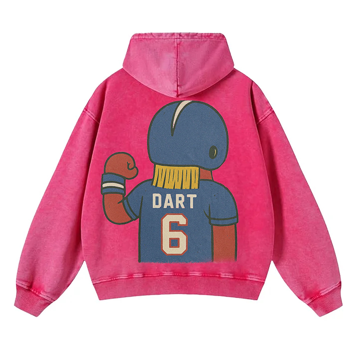 "New York cartoon hooded zipper hoodie"