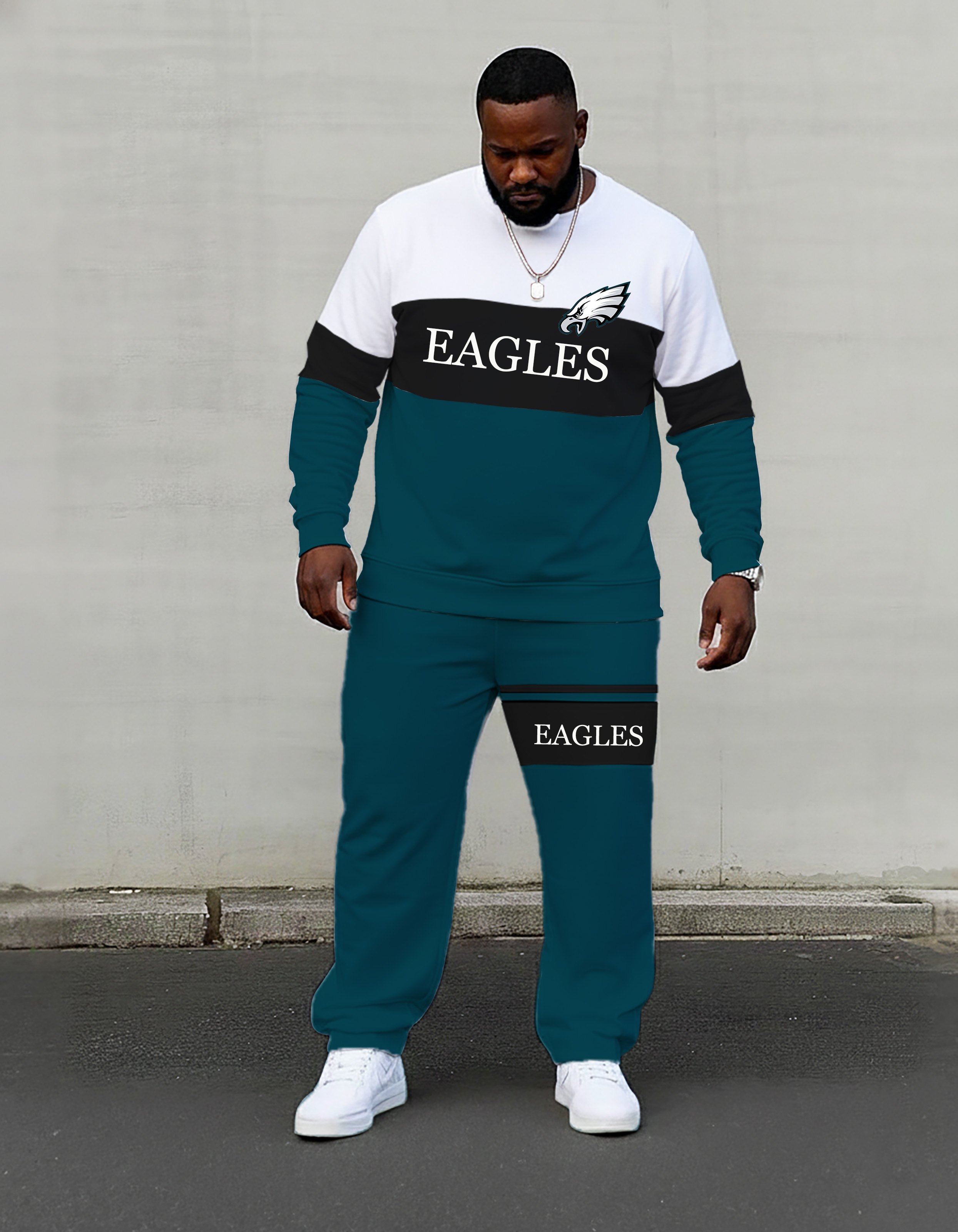 Comfortable Big & Tall Men's official from Philadelphia Eagles sportswear Set