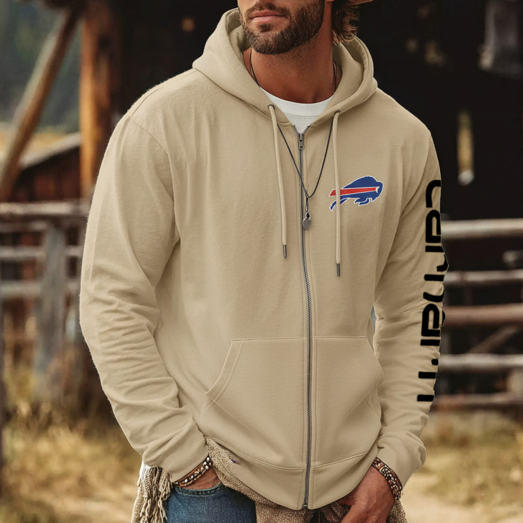 Buffalo Bills Stylish Urban Zip-Up Hoodie With City-Inspired Design