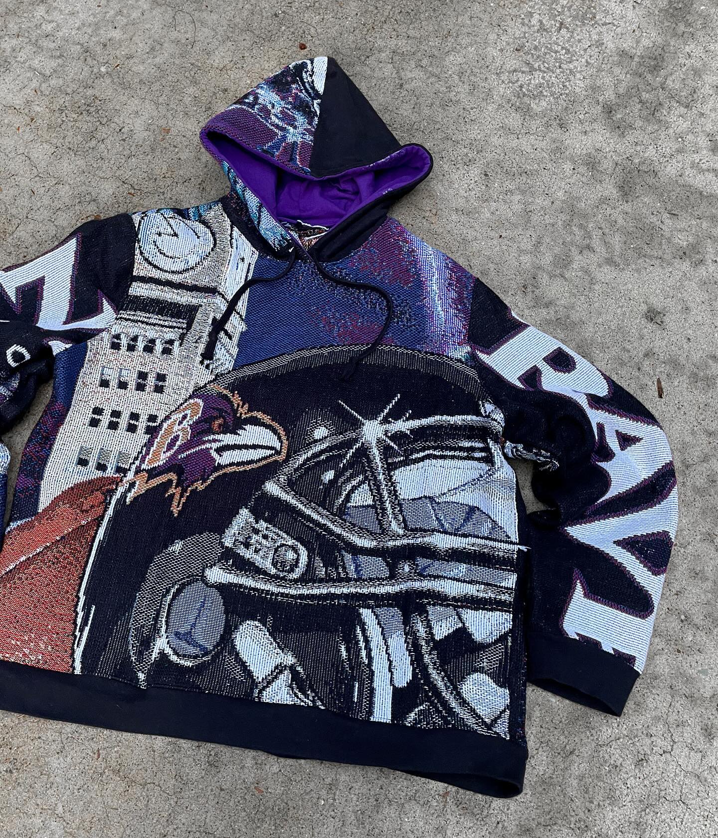 Baltimore Ravens tapestry hoodie