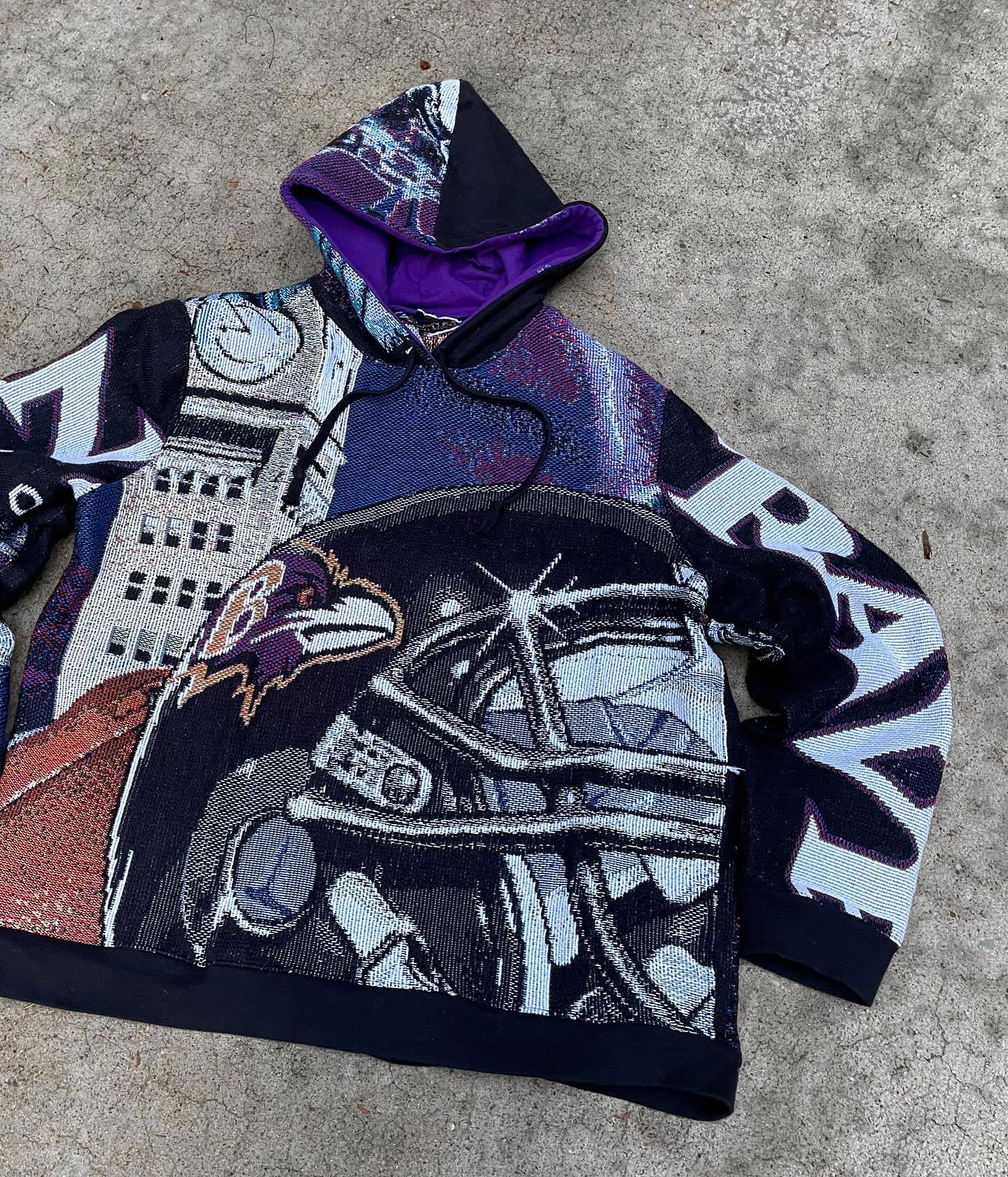 Baltimore Ravens tapestry hoodie