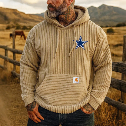 Carhartt ×Dallas Cowboys co-branded corduroy hoodie