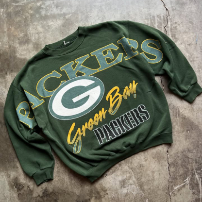 Green Packers print vintage sweatshirt