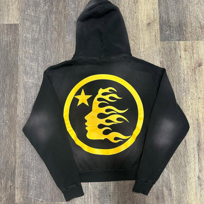 Hellstar No Guys No Glory Cotton Long Sleeve Hoodie