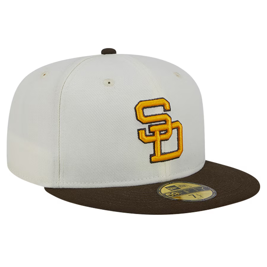 NEW ERA MEN'S SAN DIEGO PADRES NEW ERA CREAM COOPERSTOWN COLLECTION CH