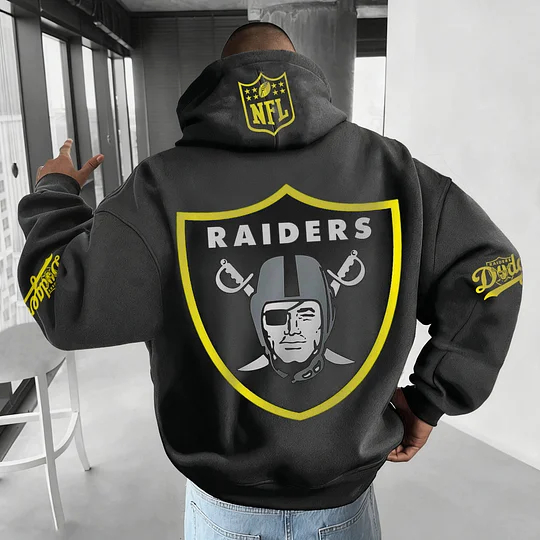 Unisex Rugby Championship Team Logo Print Oversized Casual Hoodie