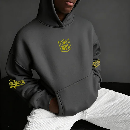 Unisex Rugby Championship Team Logo Print Oversized Casual Hoodie