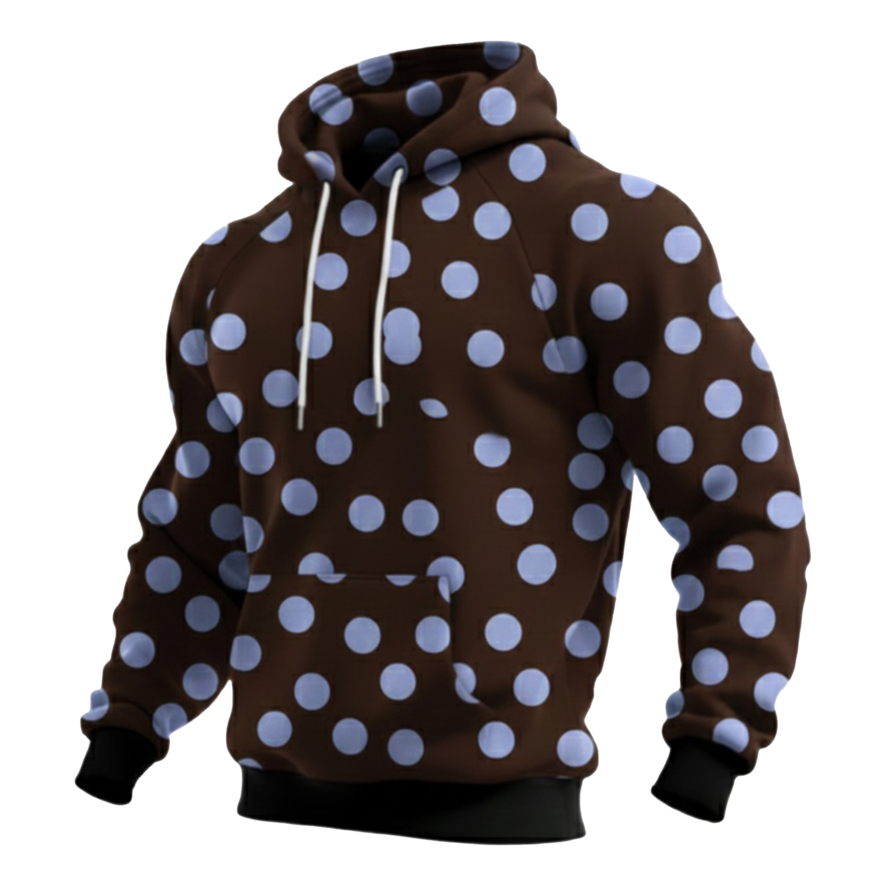 Streetwear Avant-garde chic men's printed casual hooded sweatshirt