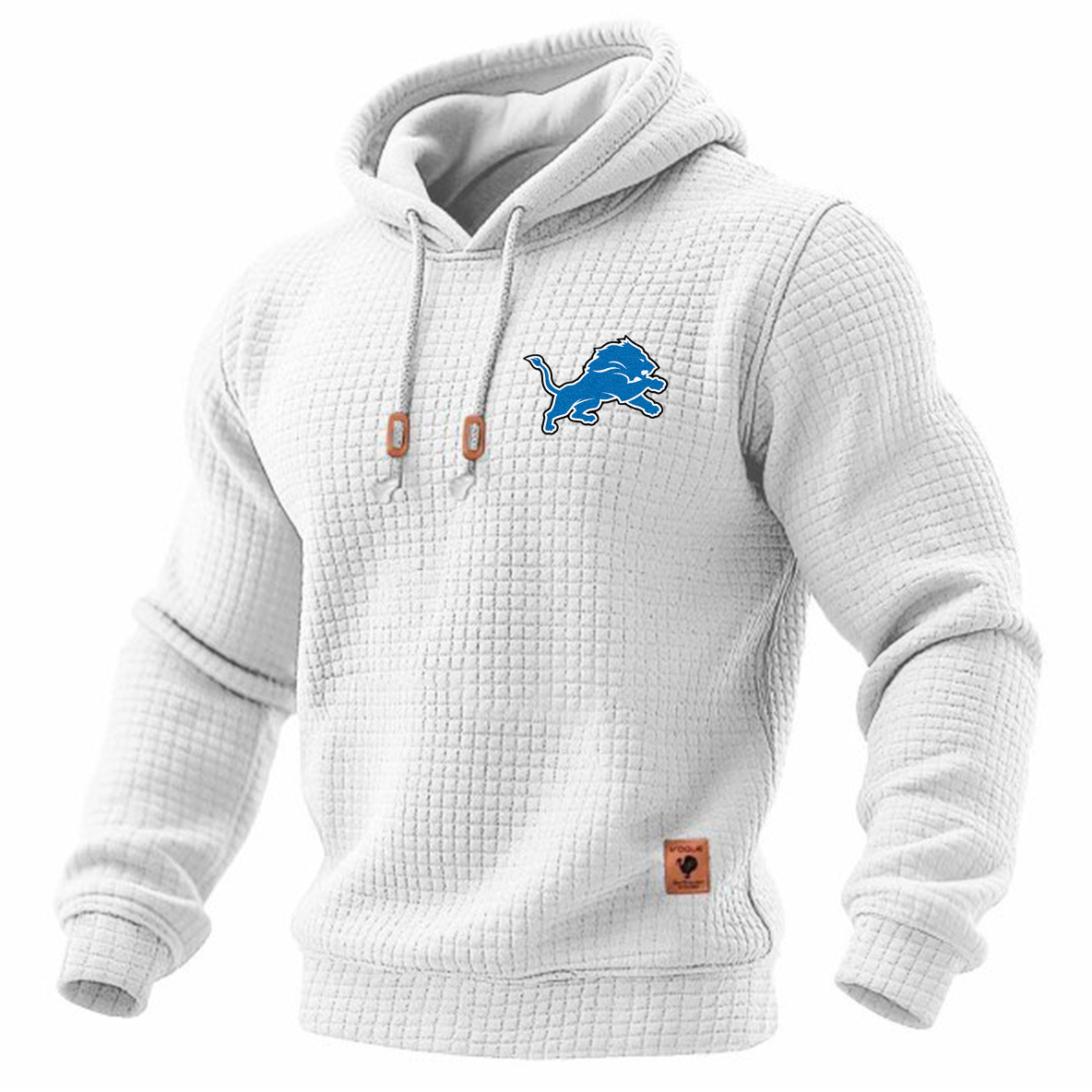 Carhartt × Detroit Lions Head Logo Grid Fleece Lined Hoodie
