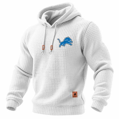 Carhartt × Detroit Lions Head Logo Grid Fleece Lined Hoodie