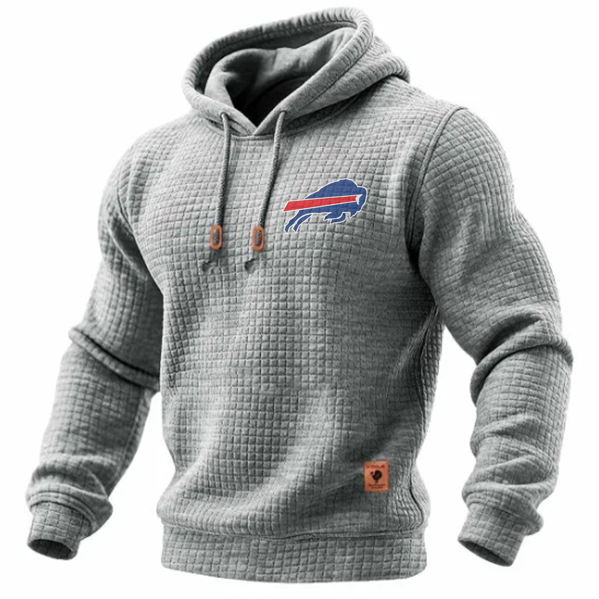 Carhartt × Buffalo Bills Head Logo Grid Fleece Lined Hoodie