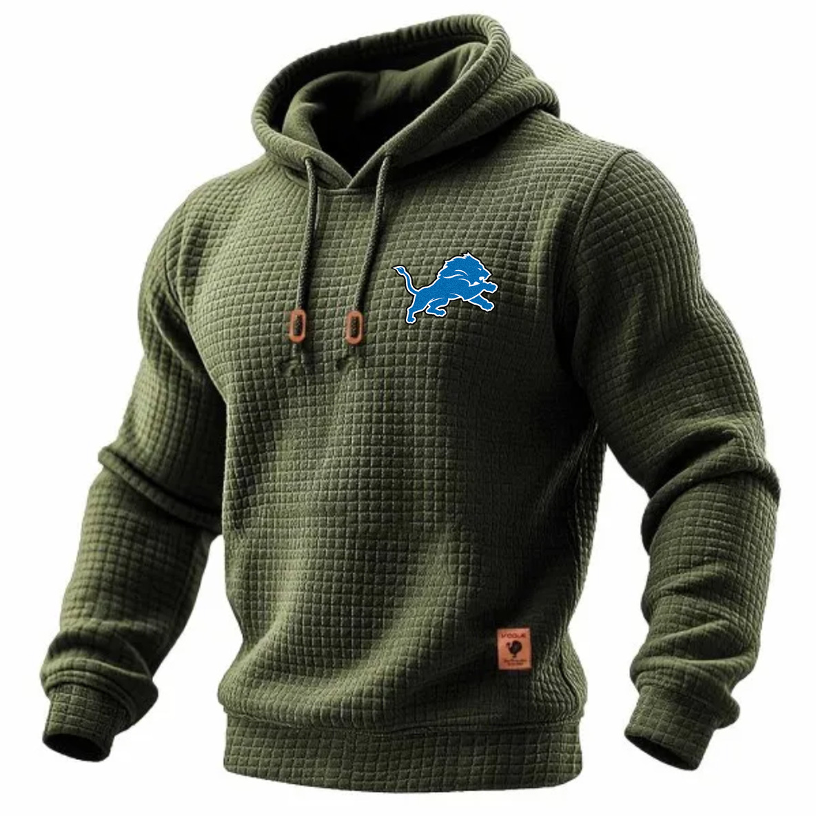 Carhartt × Detroit Lions Head Logo Grid Fleece Lined Hoodie