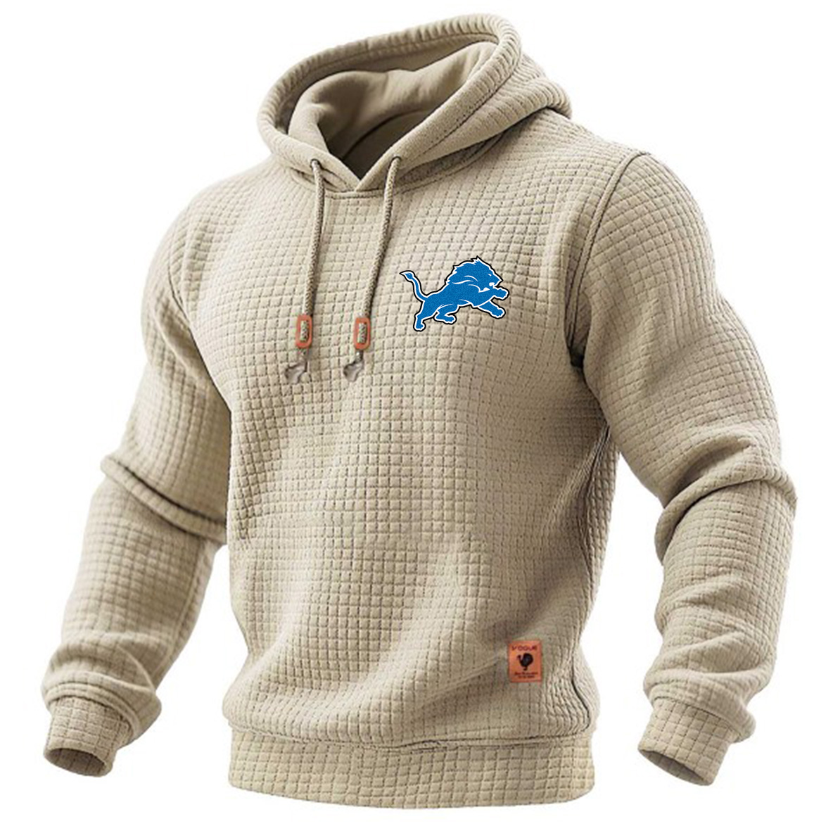 Carhartt × Detroit Lions Head Logo Grid Fleece Lined Hoodie