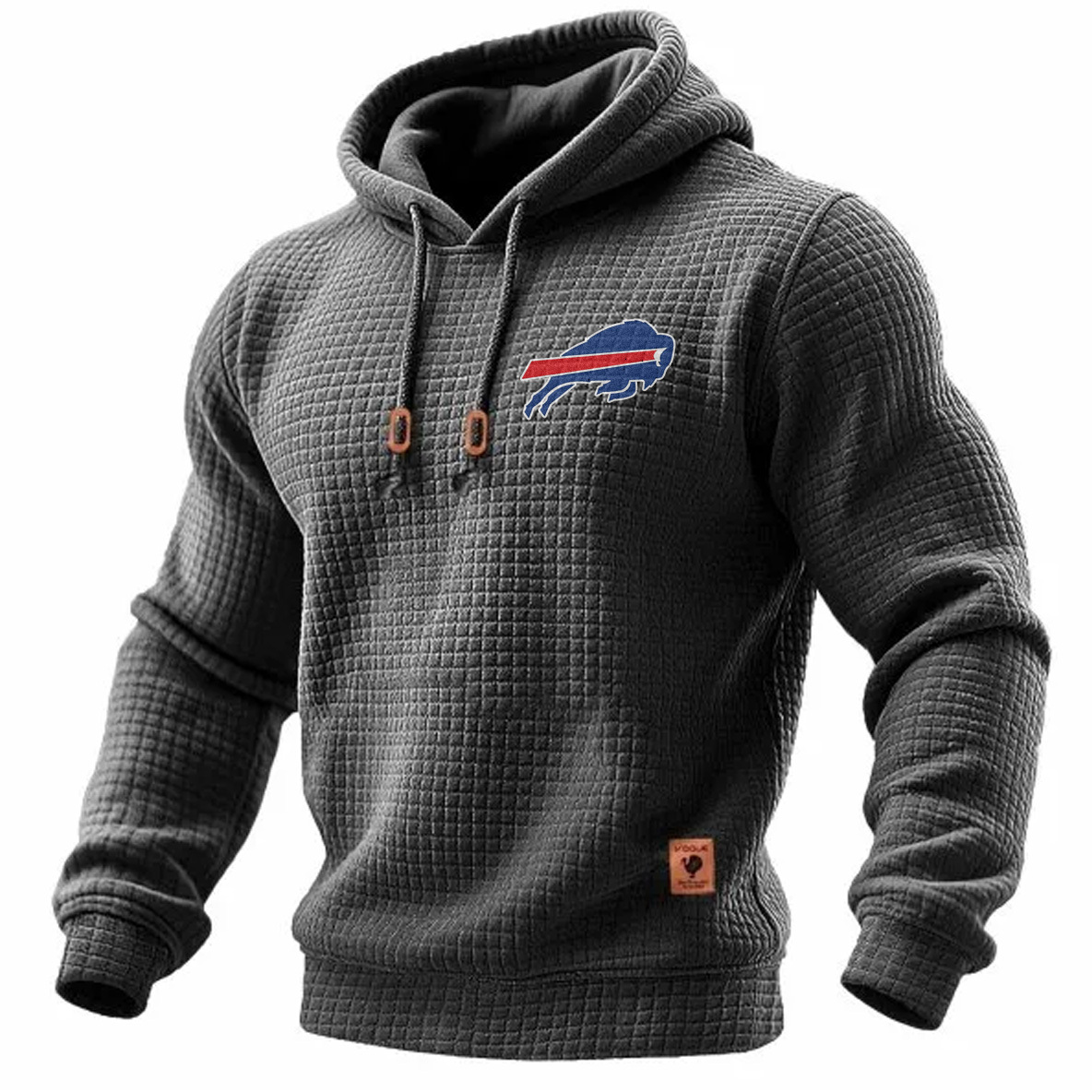 Carhartt × Buffalo Bills Head Logo Grid Fleece Lined Hoodie